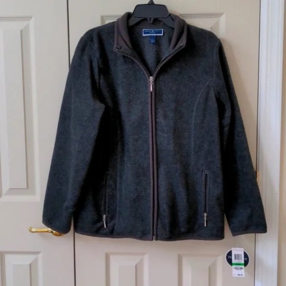 Karen Scott Zipper Fleece - Picture 1 of 9